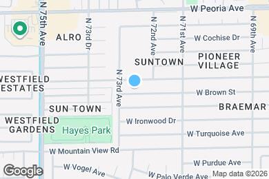 Map image of the property - 7232 W Brown St