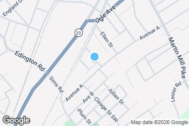 Map image of the property - 116 Winstead St SW