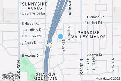 Map image of the property - 3412 E Claire Dr