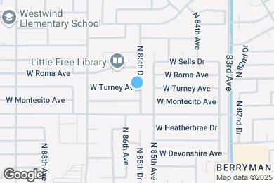 Map image of the property - 8515 W Turney Ave