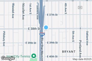 Map image of the property - 3807 2nd Ave S
