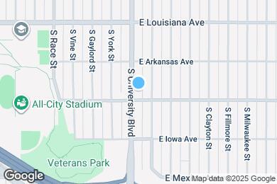 Map image of the property - 1478 S University Blvd