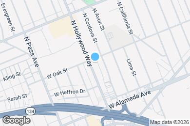 Map image of the property - 376 N Hollywood Way