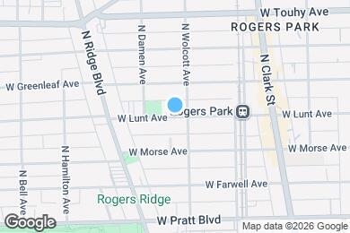 Map image of the property - 1916 W Lunt Ave