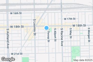 Map image of the property - 1820 S Throop St