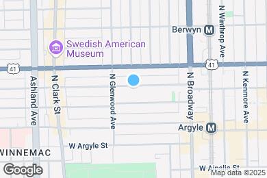 Map image of the property - 1355 W Winona St