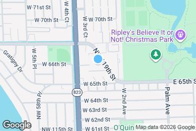 Map image of the property - 6620 W 2nd Ct