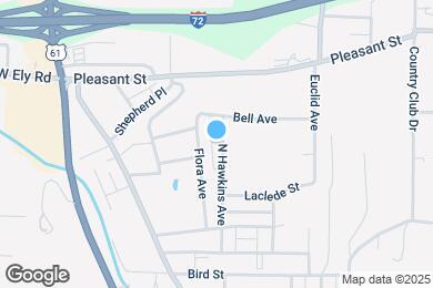 Map image of the property - 653 N Hawkins Ave