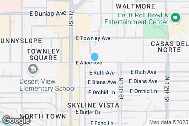 Map image of the property - 813 E Alice Ave