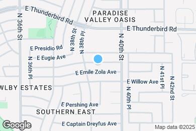 Map image of the property - 3849 E Joan De Arc Ave