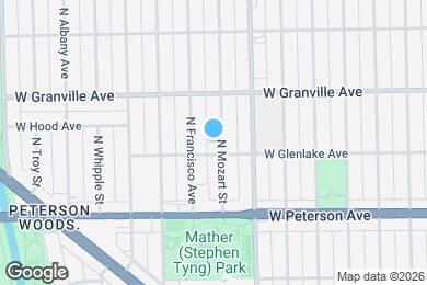 Map image of the property - 6110 N Mozart St