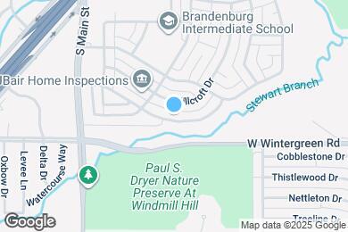Map image of the property - 327 Meadowcreek Dr