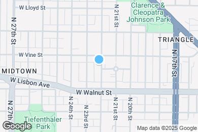Map image of the property - 1817 N 22nd St