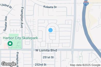 Map image of the property - 1065 Lomita Blvd