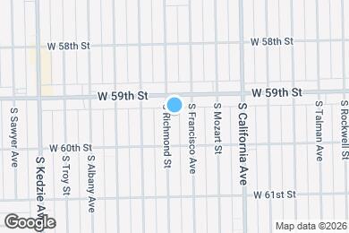Map image of the property - 5925 S Richmond St