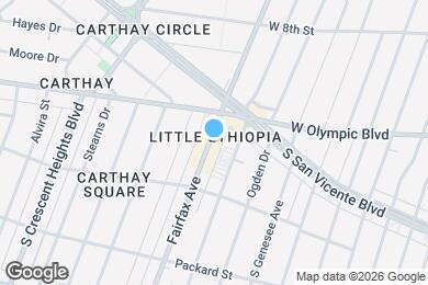 Map image of the property - 1034 1/2 S Fairfax Ave