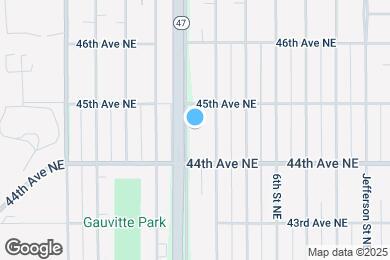 Map image of the property - 4433 University Ave NE