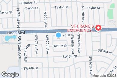Map image of the property - 6931 SW 2nd St