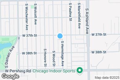 Map image of the property - 3714 S Hermitage Ave