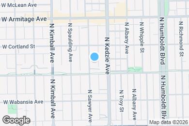 Map image of the property - 1821 N Sawyer Ave