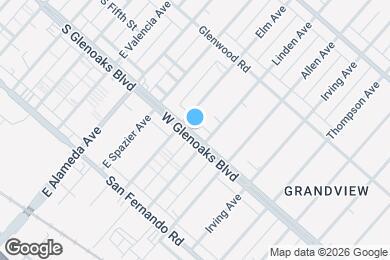 Map image of the property - 1939 W Glenoaks Blvd