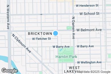 Map image of the property - 2106 W Fletcher St