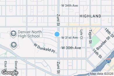 Map image of the property - 3075 Zuni St