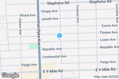Map image of the property - 8145 Lozier Ave