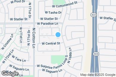 Map image of the property - 16919 W Marshall Ln
