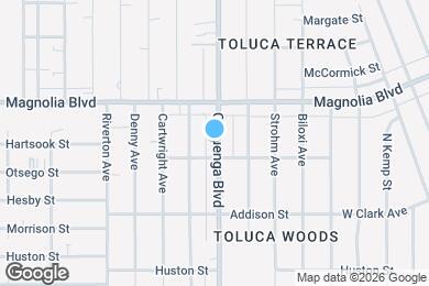 Map image of the property - 5115 Cahuenga Blvd
