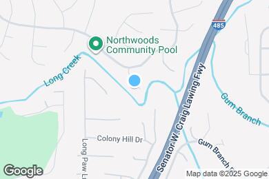 Map image of the property - 1617 Oak Knoll Ln