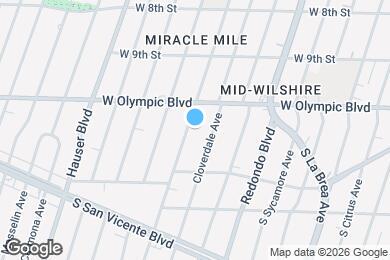 Map image of the property - 1030 S Cochran Ave