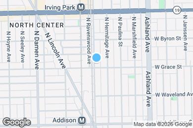 Map image of the property - 3805 N Ravenswood Ave