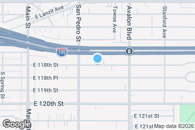 Map image of the property - 347 E 118th Pl