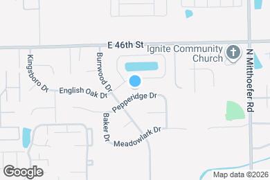 Map image of the property - 9630 Pepperidge Dr