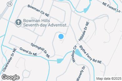 Map image of the property - 3627 Moreland Dr NE