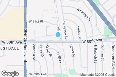 Map image of the property - 8003 Wolff St