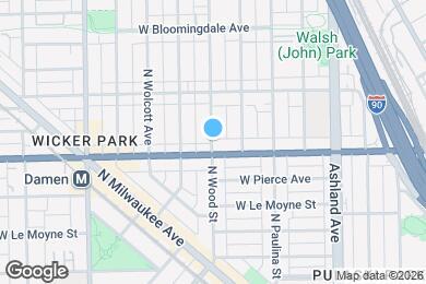 Map image of the property - 1611 N Wood St