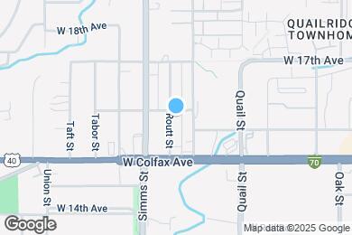 Map image of the property - 1588 Routt St