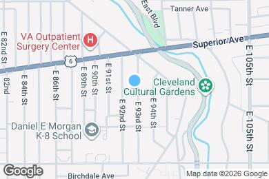 Map image of the property - 1360 E 93rd St