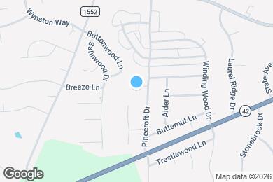 Map image of the property - 104 Roundtree Ct