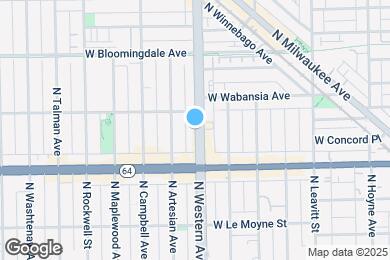 Map image of the property - 1638 N Western Ave