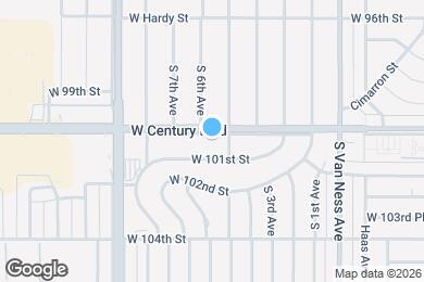 Map image of the property - 2612 W Century Blvd