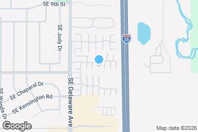 Map image of the property - 1319 SE Delaware Ave