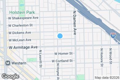 Map image of the property - 2021 N Hoyne Ave