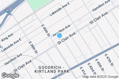 Map image of the property - 4043 Saint Clair Ave