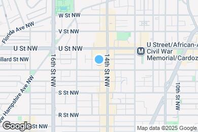 Map image of the property - 1413 T St NW