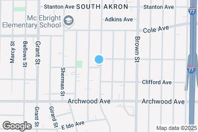 Map image of the property - 1214 Beardsley St