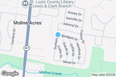 Map image of the property - 9718 Durham Dr