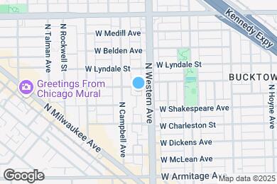 Map image of the property - 2417 W Palmer St